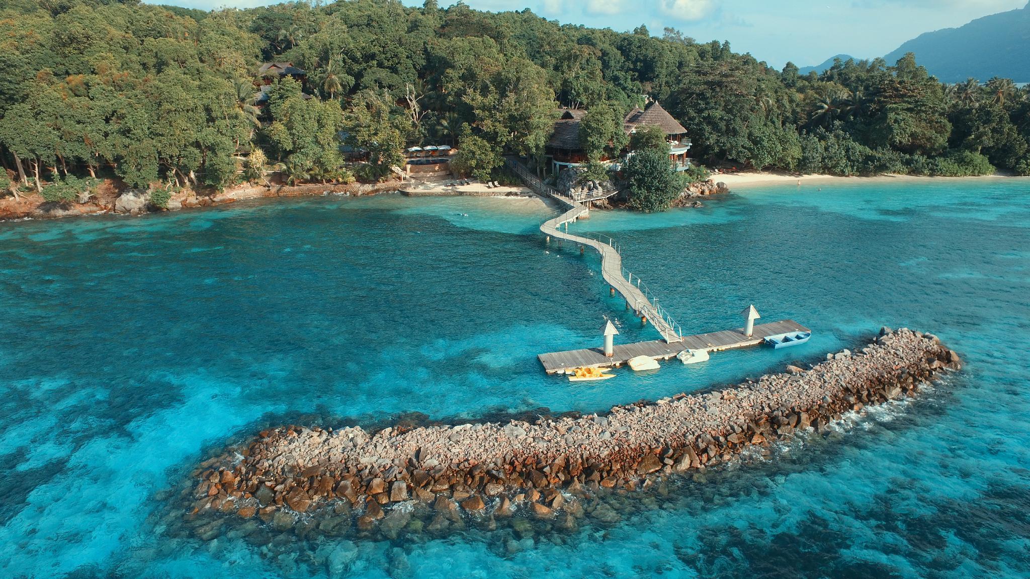 Cerf Island Resort Round Island Luaran gambar